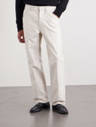 TOM FORD - Straight-Leg Cotton-Satin Trousers - Neutrals