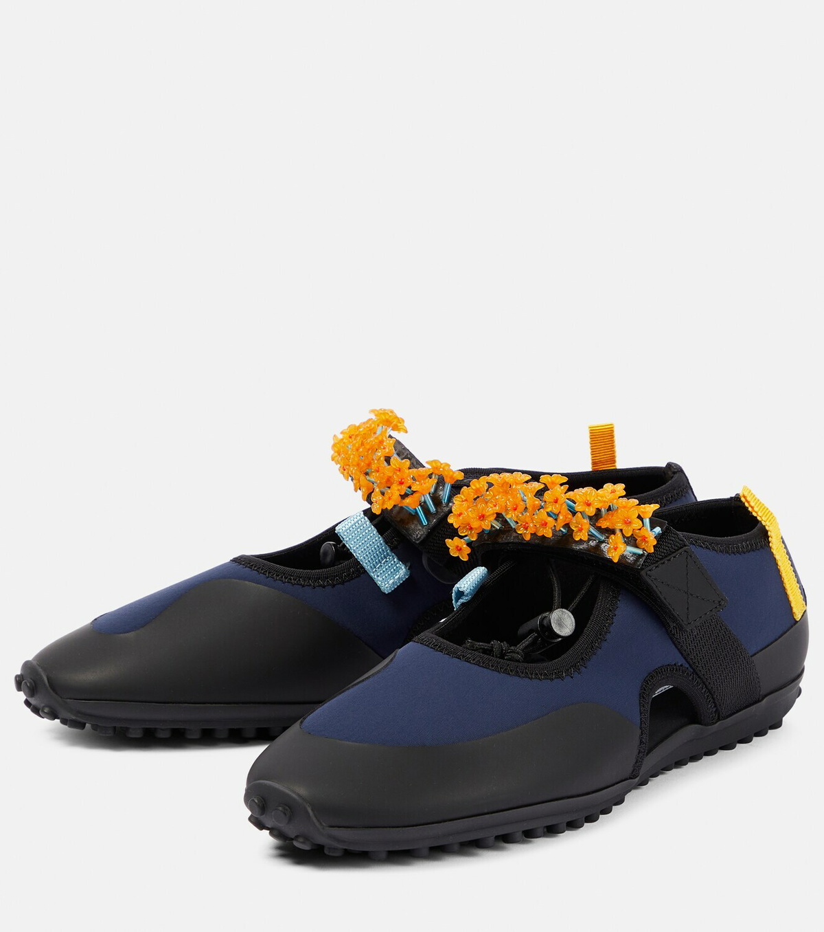 Cecilie Bahnsen Sara floral technical ballet flats Cecilie
