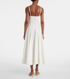 Bottega Veneta Paneled cotton-blend midi dress