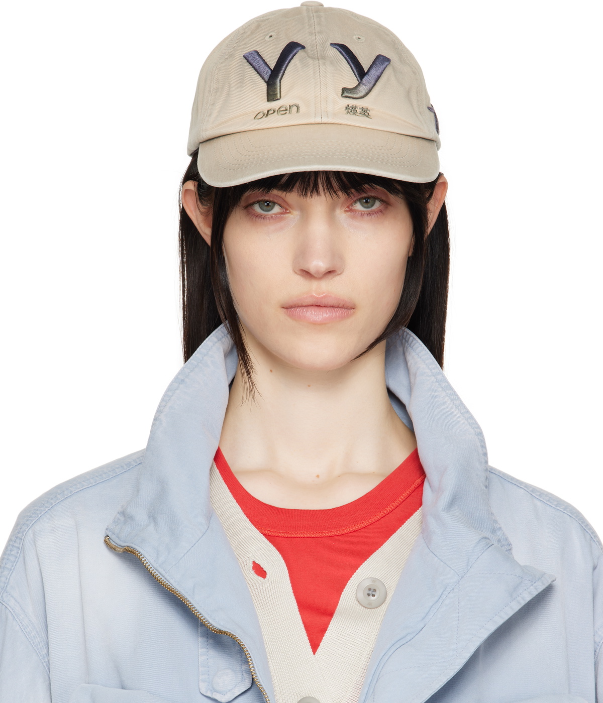 OPEN YY Khaki Ear Flap Faux-Fur Cap OPEN YY