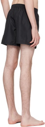 Balmain Black Printed Swim Shorts