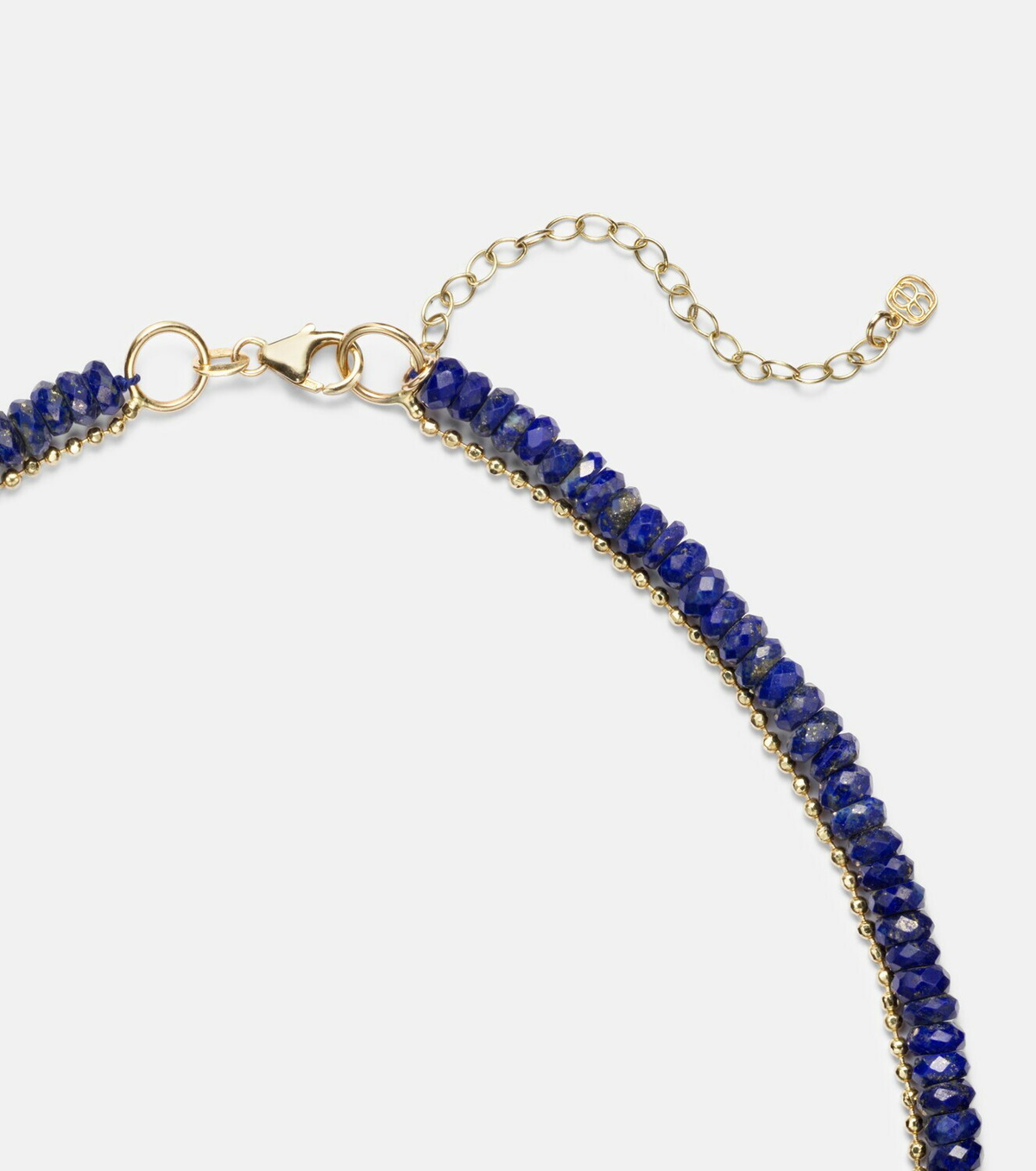 Sydney Evan 14kt gold necklace with lapis lazuli and diamonds