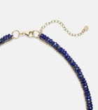 Sydney Evan 14kt gold necklace with lapis lazuli and diamonds