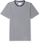 Albam - Striped Cotton-Jersey T-Shirt - Men - Navy