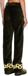 Saintwoods Green Flower Trousers