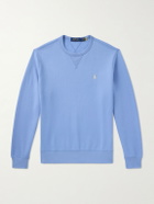 Polo Ralph Lauren - Logo-Embroidered Cotton-Blend Jersey Sweatshirt - Blue