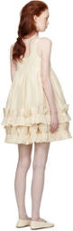 Cawley SSENSE Exclusive Off-White Frill Minidress
