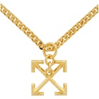 Off-White Gold Arrows Necklace