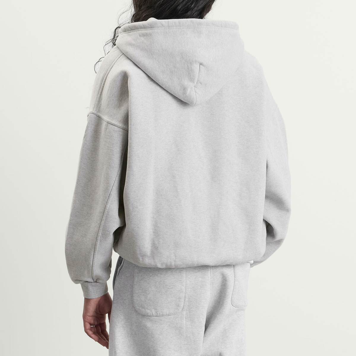 END. x Ronning Men's Zip Hood in Grey/Sage