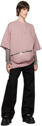 Rick Owens Pink Peached Lambskin Pouch
