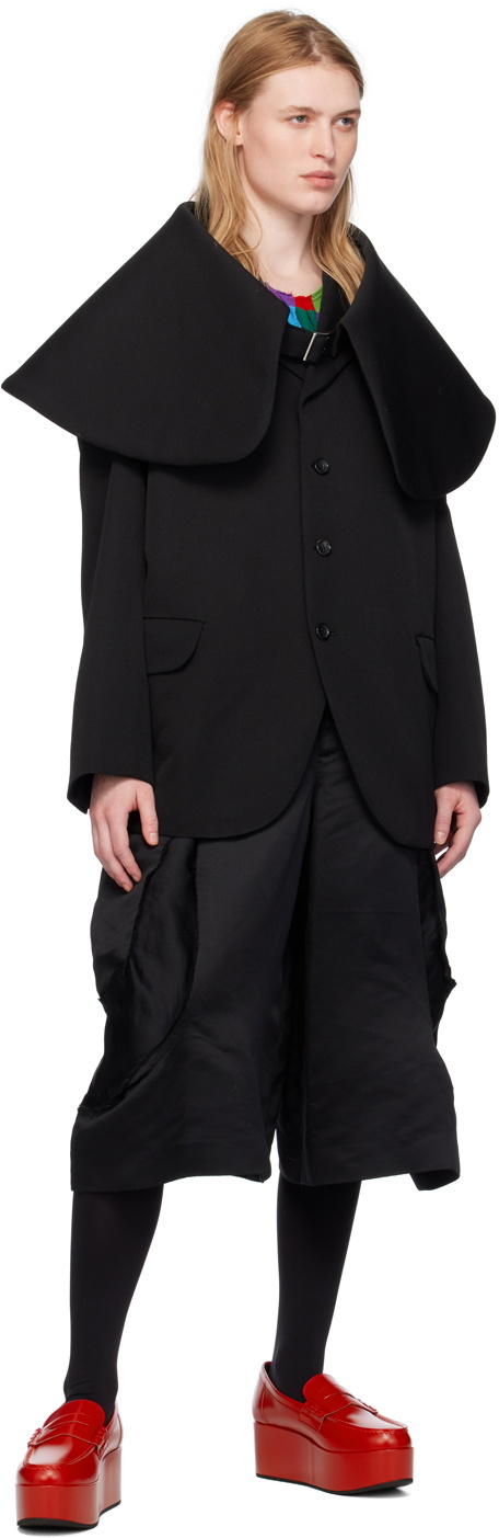 Black Comme des Garçons Black Wide-Leg Shorts