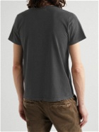 Remi Relief - Logo-Print Cotton-Jersey T-Shirt - Black
