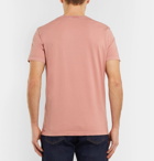 Bottega Veneta - Intrecciato-Trimmed Cotton-Jersey T-Shirt - Men - Pink