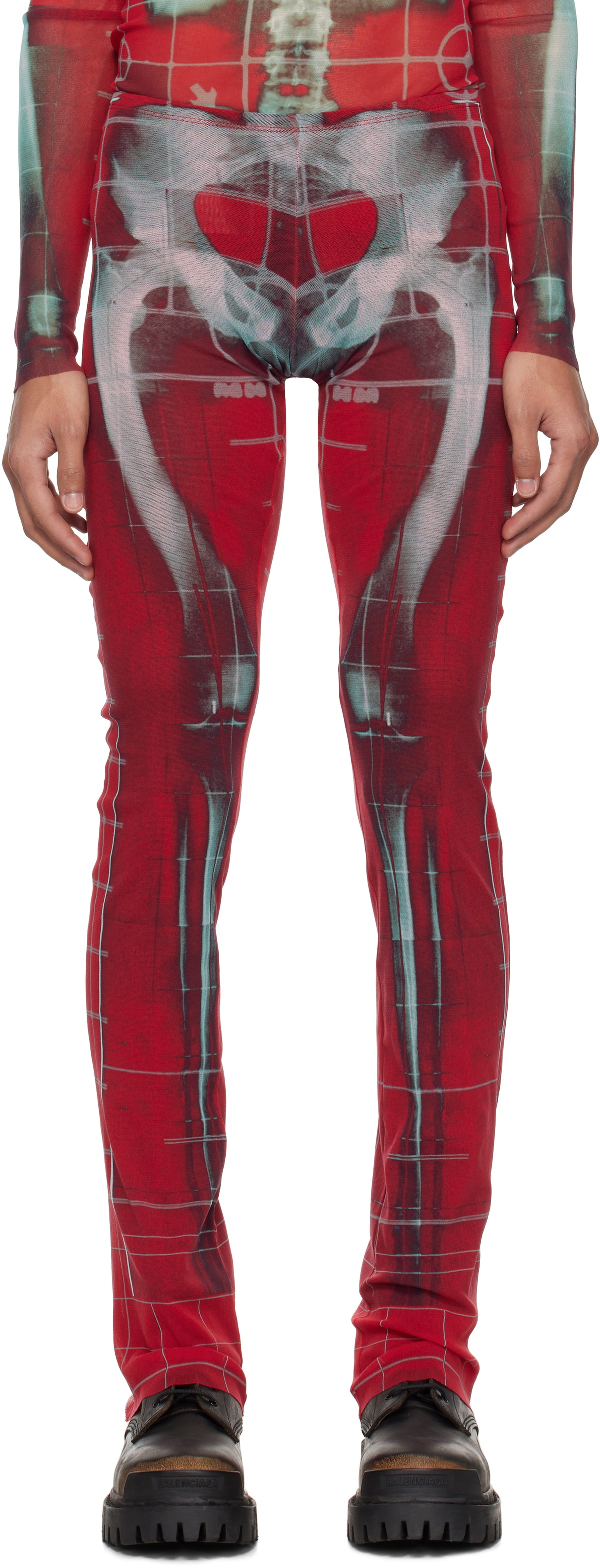 パンツ Jean Paul GAULTIER FEMME red wide pants Jean Paul Gaultier Denim Sailor Pants - Blue, 9.5