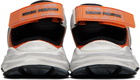 Heron Preston Orange & Gray Block Stepper Sandal Sneakers