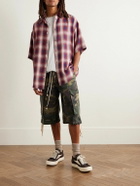 Satoshi Nakamoto - Straight-Leg Camouflage-Print Cotton-Blend Twill Drawstring Shorts - Green