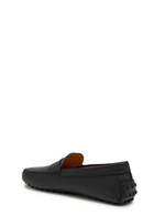 Tods Mocassino Grained Leather Loafers Black