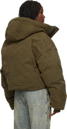 Entire Studios Khaki MML Hooded Puffer Down Jacket