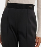 Agnona Jersey cropped slim pants