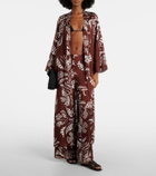Poupette St Barth Clea high-rise printed wide-leg pants