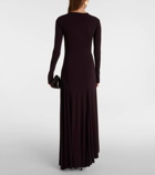 Victoria Beckham Twist-detail jersey gown