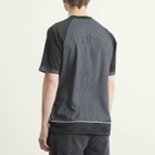 Umbro Men's Panelled Raglan Shirt in Black/Volcanic Ash/Brilliant White