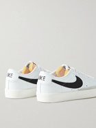 Nike - Blazer Low '77 Suede-Trimmed Leather Sneakers - White