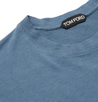 TOM FORD - Lyocell and Cotton-Blend Jersey T-Shirt - Blue