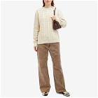 Acne Studios Palma Patch Canvas Work Pants in Toffee Brown