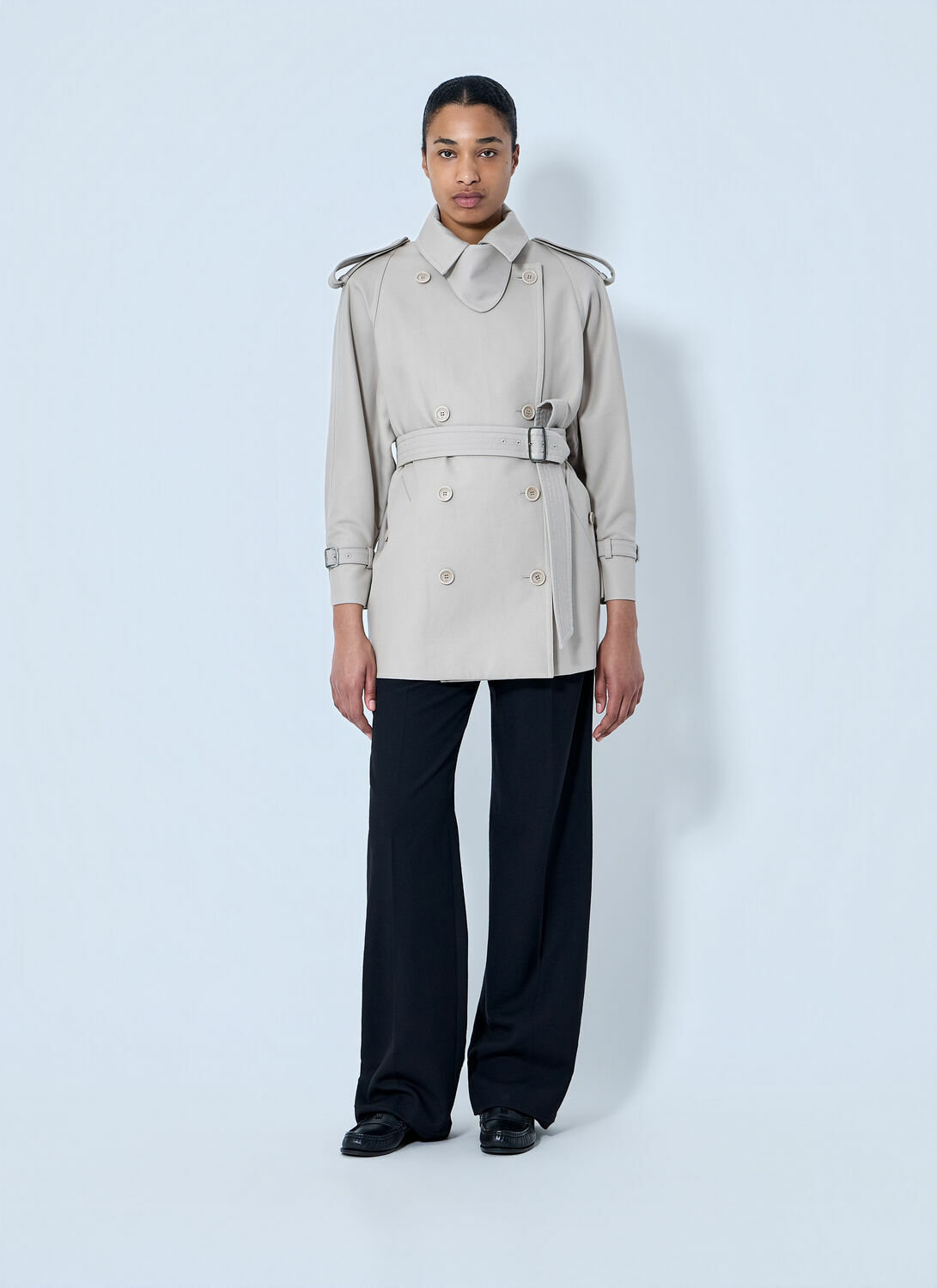 Max Mara Double-Breasted Trench Coat