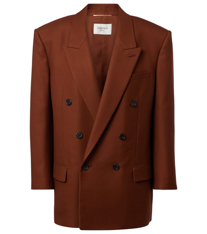 Photo: Saint Laurent Double-breasted cashmere blazer