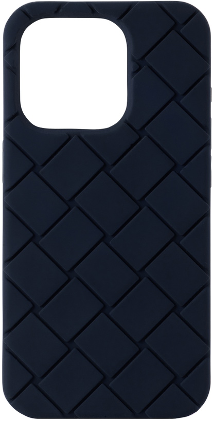 Photo: Bottega Veneta Navy Intreccio iPhone 15 Pro Case