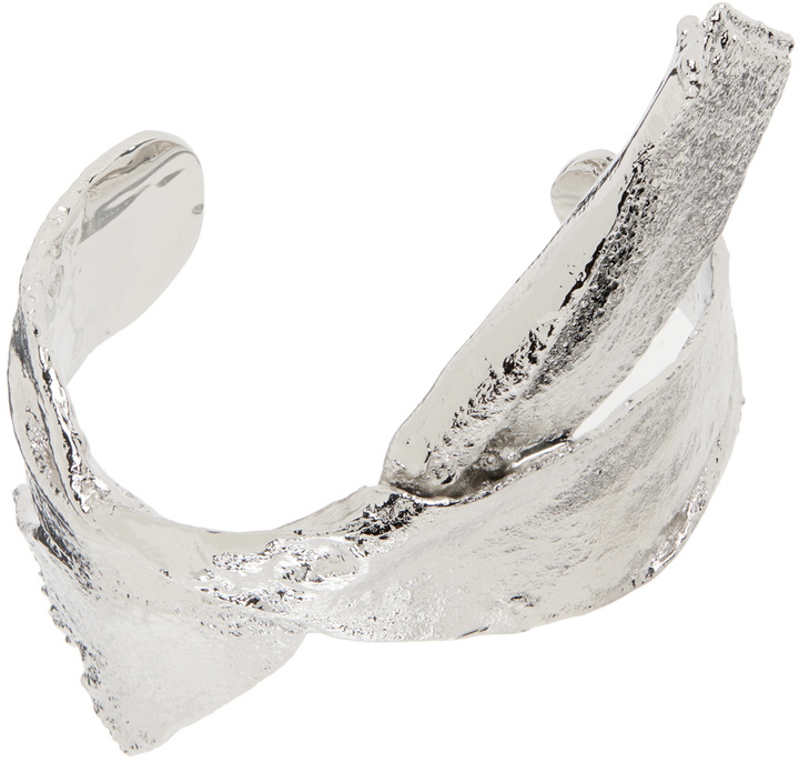 Photo: MM6 Maison Margiela Silver Tape Cuff Bracelet