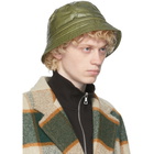 Dries Van Noten Green Quilted Bucket Hat