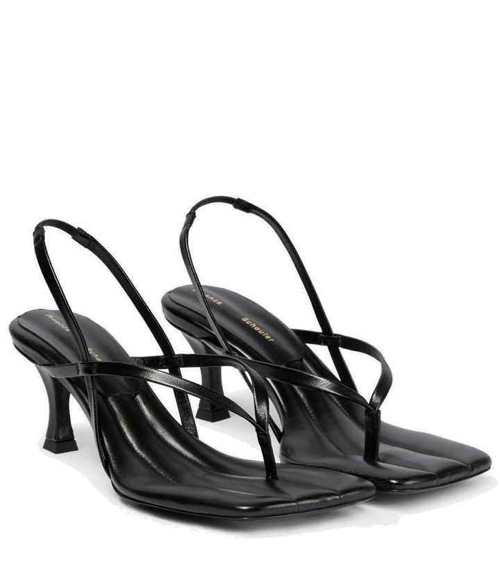 Photo: Proenza Schouler - Square Thong leather sandals