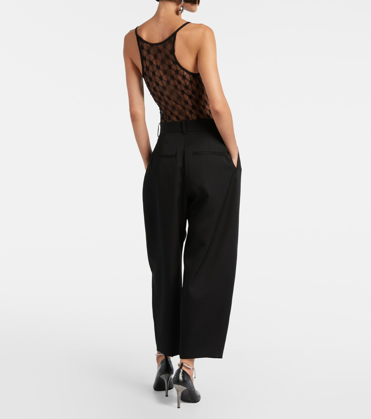 Isabel Marant Janice high-rise wool cropped pants