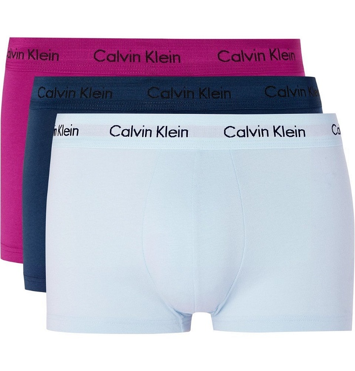 Photo: Calvin Klein Underwear - Three-Pack Stretch-Cotton Boxer-Briefs - Men - Multi