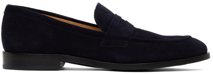 Photo: PS by Paul Smith Navy Rossi Loafers