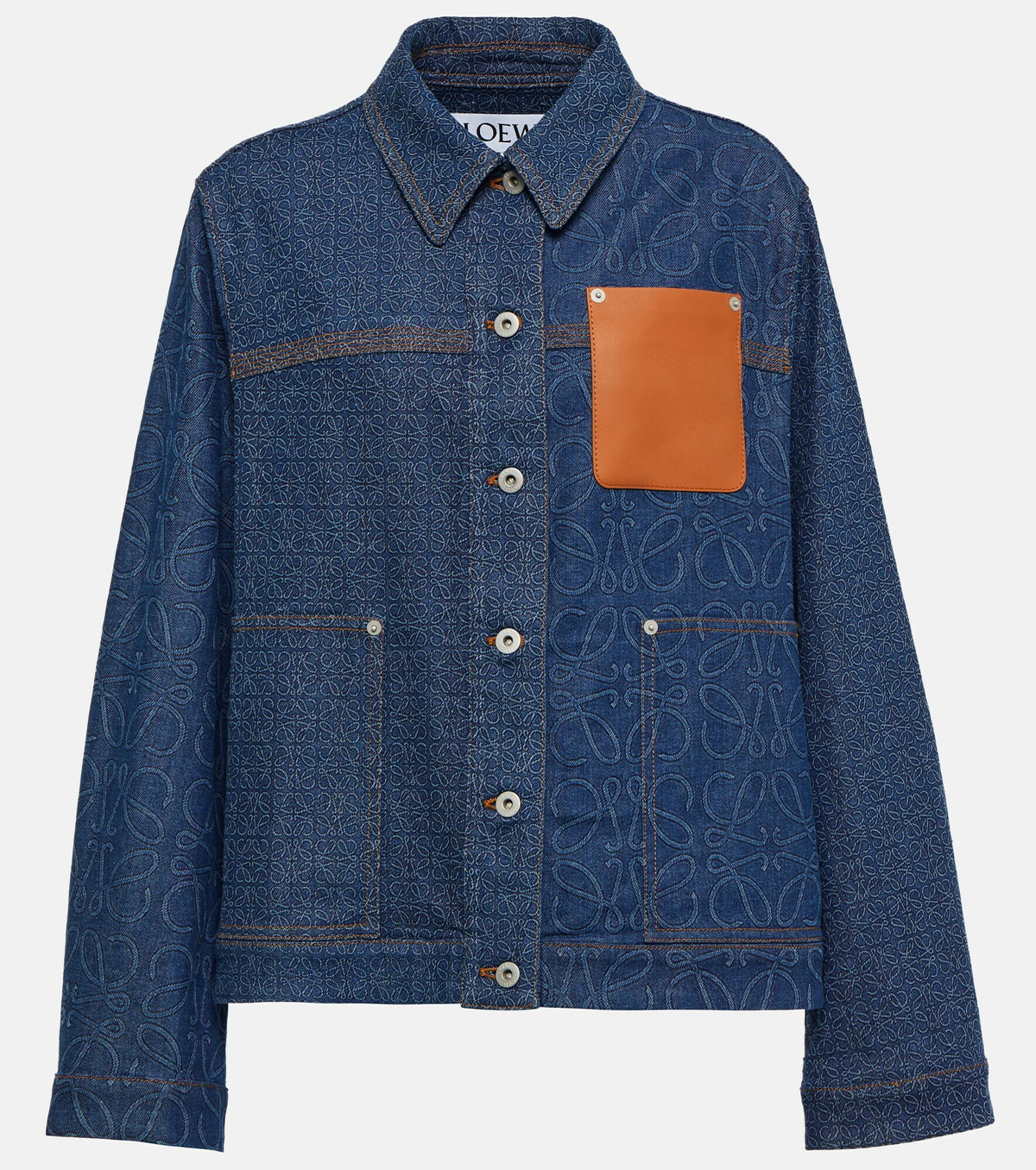 Loewe Indigo Paula's Ibiza Edition Patchwork Denim Jacket – BlackSkinny