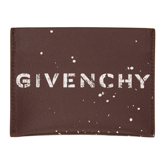 Photo: Givenchy Burgundy Stencil Card Holder