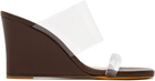 Maryam Nassir Zadeh SSENSE Exclusive Brown Olympia Wedge Heeled Sandals