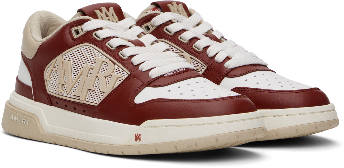 【AMIRI】レッド＆ホワイト Stars Low スニーカー AMIRI Red & White Stars Low Sneakers Amiri