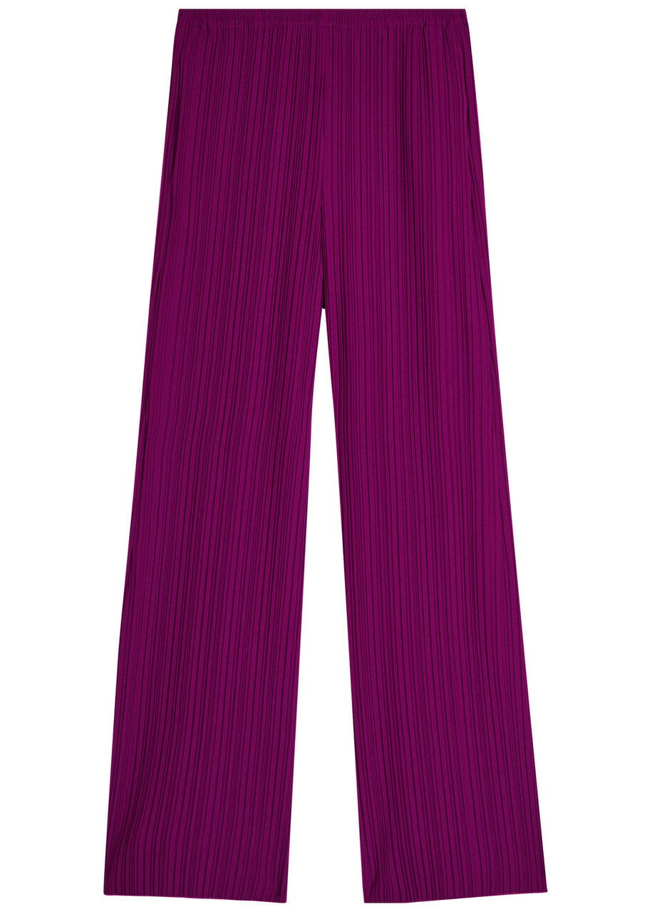 Forte_forte Plissé Crepe Trousers Red
