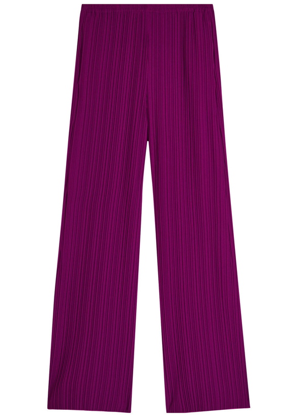 Photo: Forte_forte Plissé Crepe Trousers Red