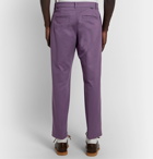 Noon Goons - Slim-Fit Cotton-Twill Trousers - Purple