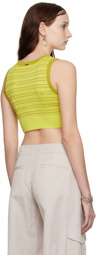System Green Cropped Tank Top
