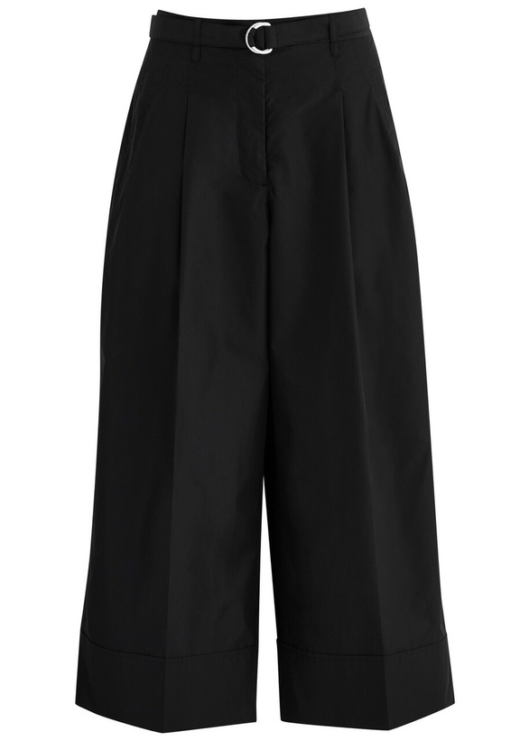 Photo: 3.1 Phillip Lim Belted Wide-leg Cotton-blend Trousers Black