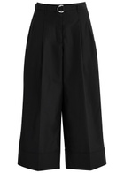 3.1 Phillip Lim Belted Wide-leg Cotton-blend Trousers Black