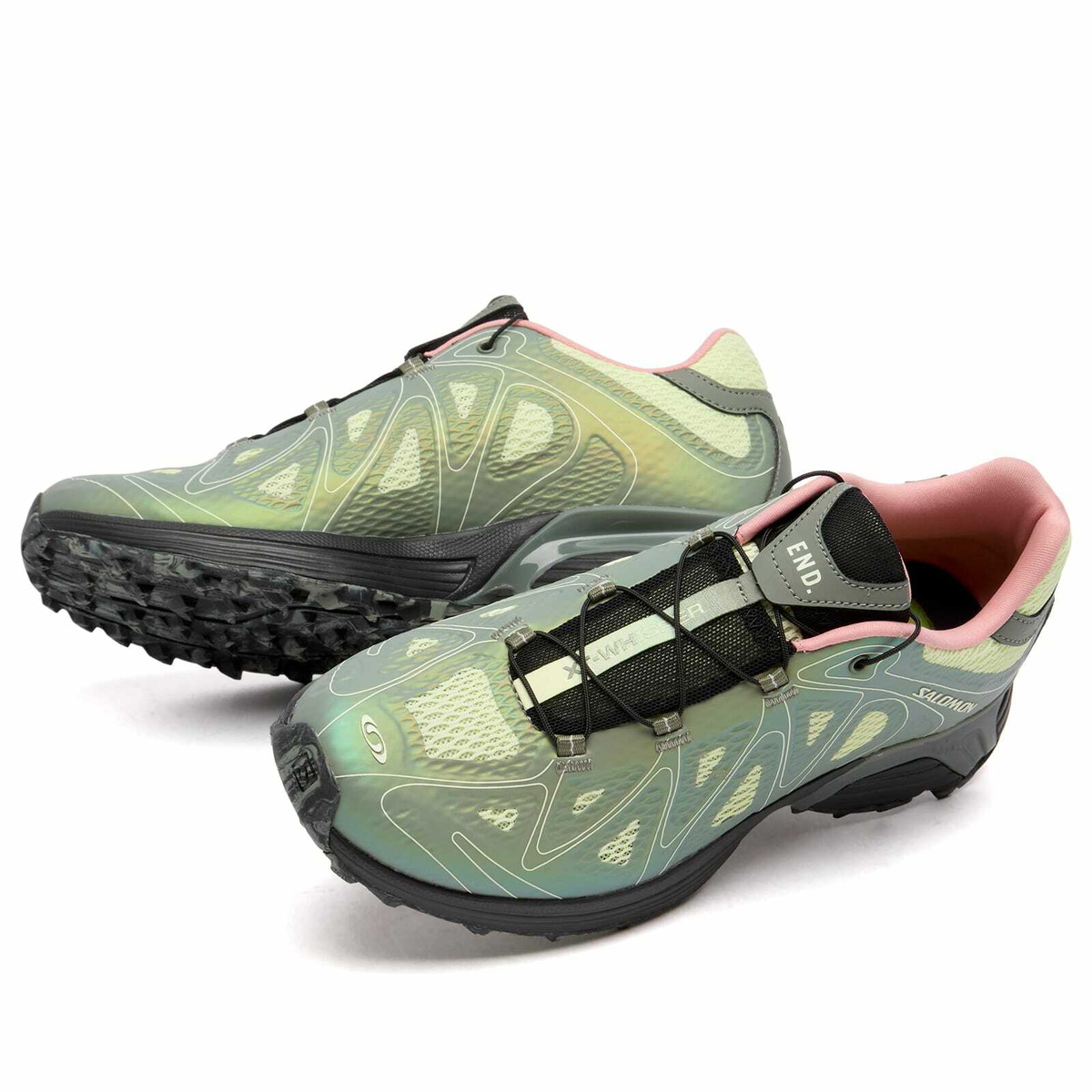 END. x Salomon XT-Whisper Void in Agave Green/Lime Cream/Rum Raisin