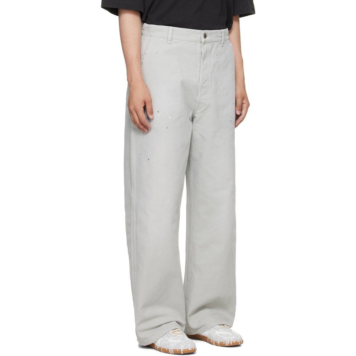 Maison Margiela Gray Double-Dyed Workwear Trousers